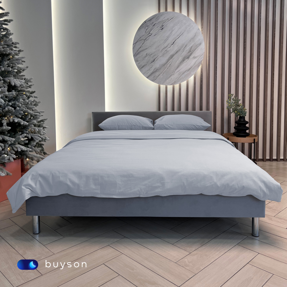 Комплект наволочек buyson BuyRelax 50х70 см хлопковый перкаль цвет деним - фото 10