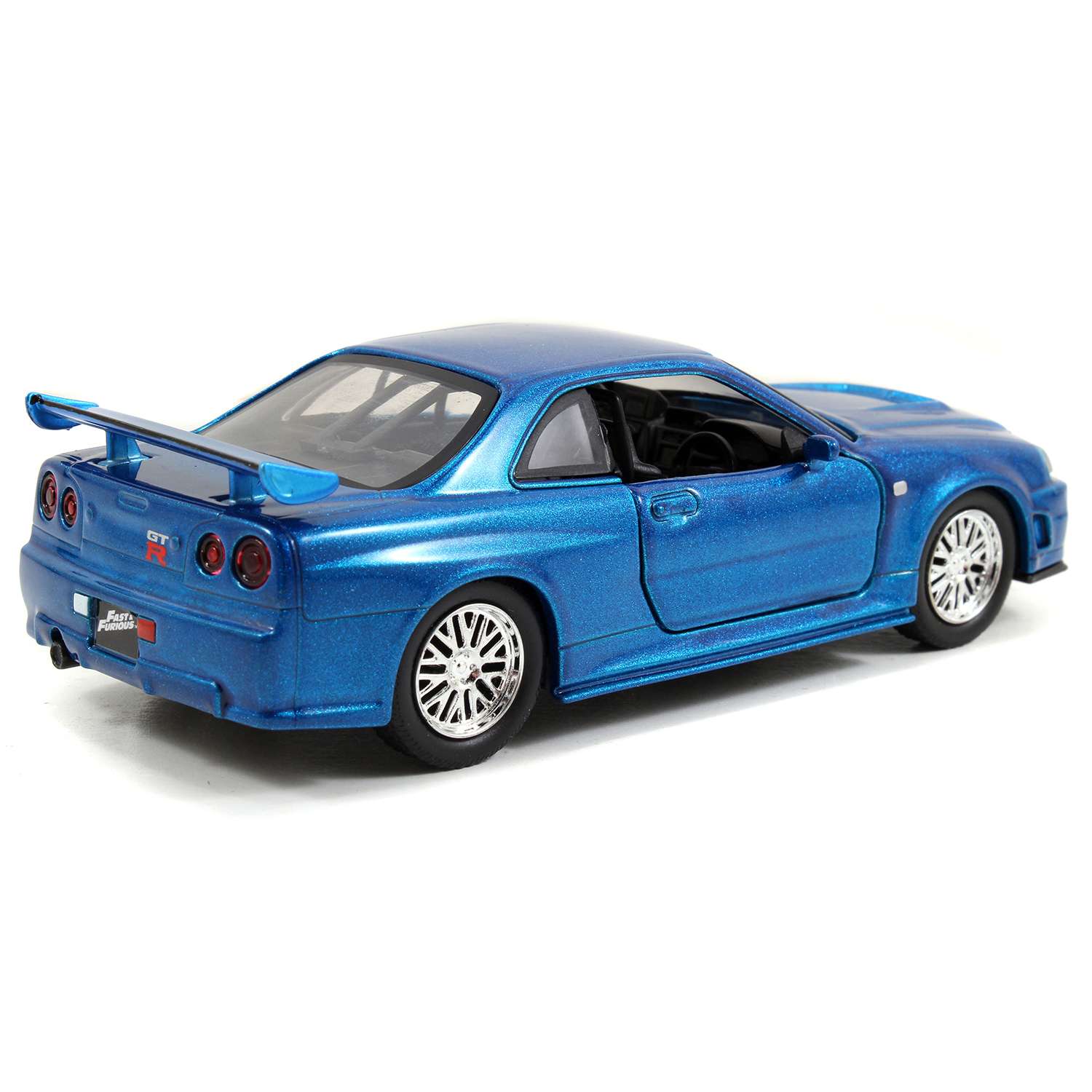 Автомобиль Jada Nissan Skyline GTR R34 1:24 голубой ТоуR229 - фото 6