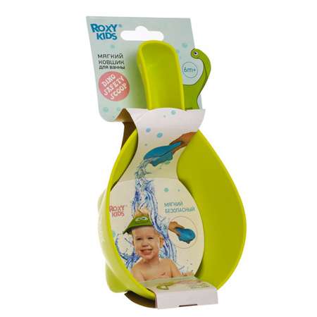 Ковшик мягкий ROXY-KIDS DINO SAFETY SCOOP Зеленый