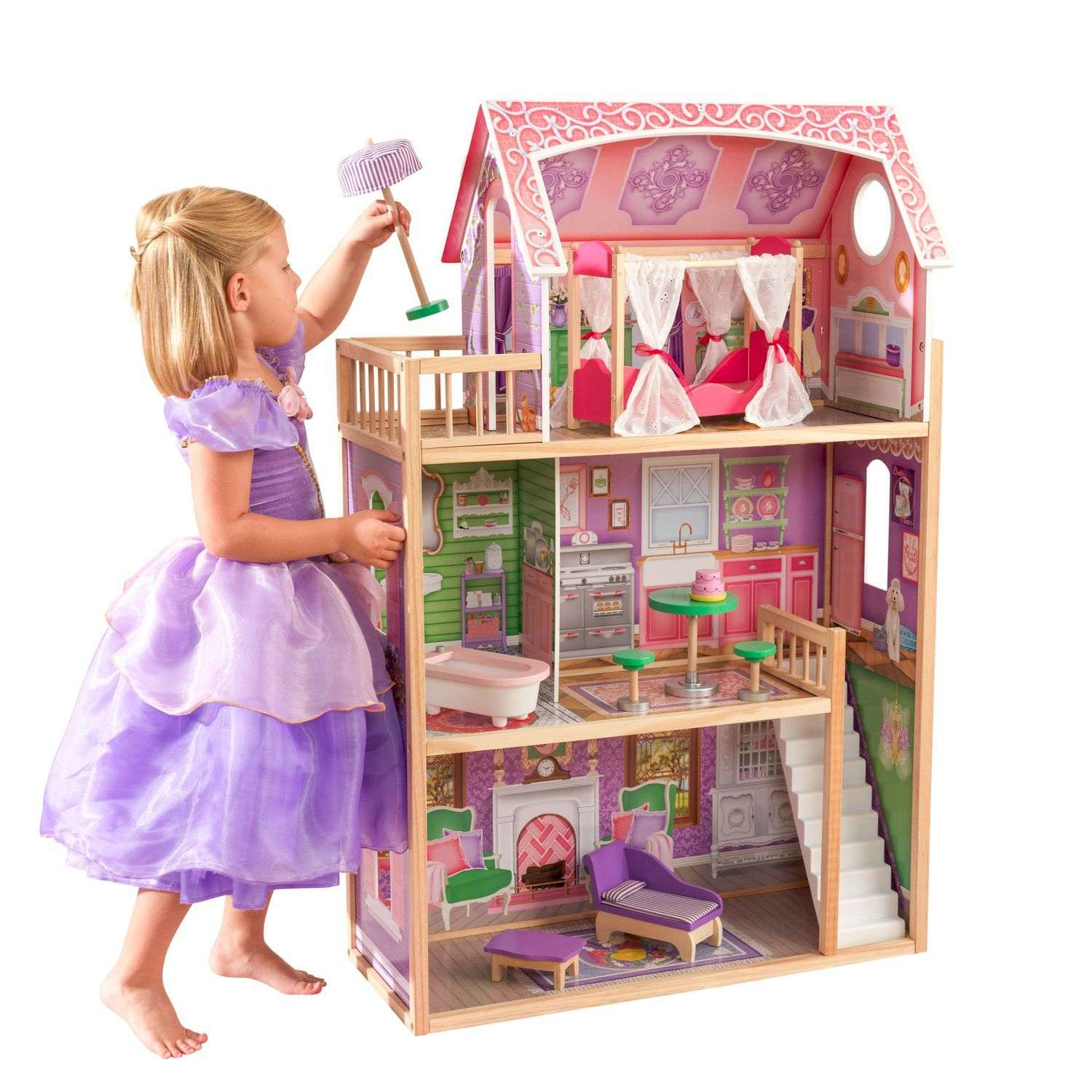 Кукольный домик  KidKraft Ава с мебелью 10 предметов 65900_KE 65900_KE - фото 1