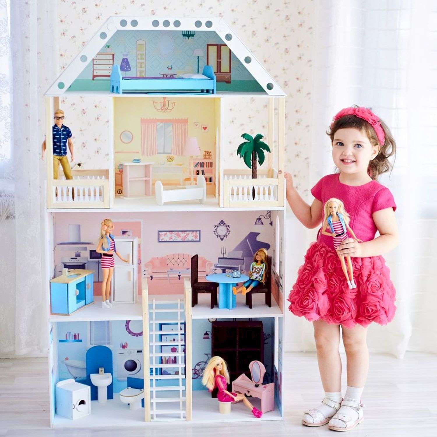 Кукольный домик Paremo Поместье Риверсайд с мебелью 16 предметов PD318-02 PD318-02 - фото 1