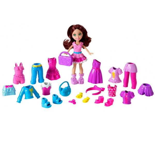 Кукла Barbie POLLY POCKET FASHION с аксессуарами в ассортименте 179755/Y7610 - фото 1