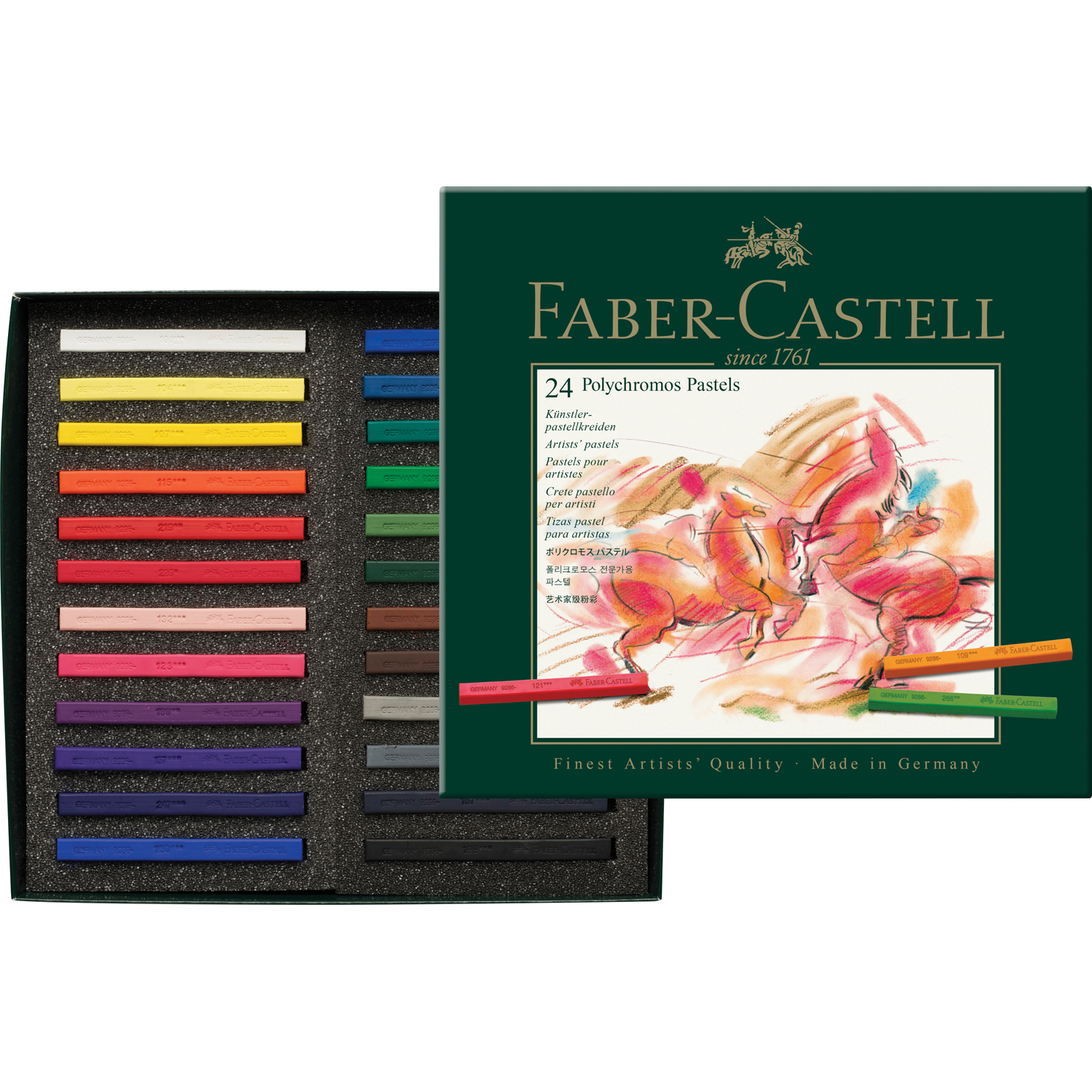 Пастель FABER CASTELL художественная Polychromos 24цвета - фото 2