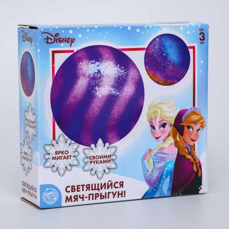 Набор для опытов Disney «Прыгающий мяч». 1 форма. 3 цвета. Холодное сердце