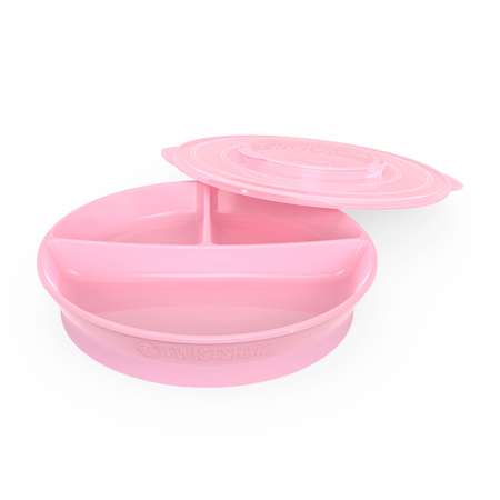Тарелка Twistshake Пастельный розовый