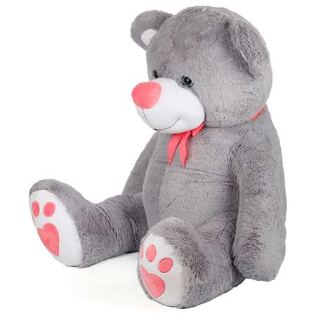 Мягкая игрушка Тутси Медведь Лапочкин игольчатый 100 см серый