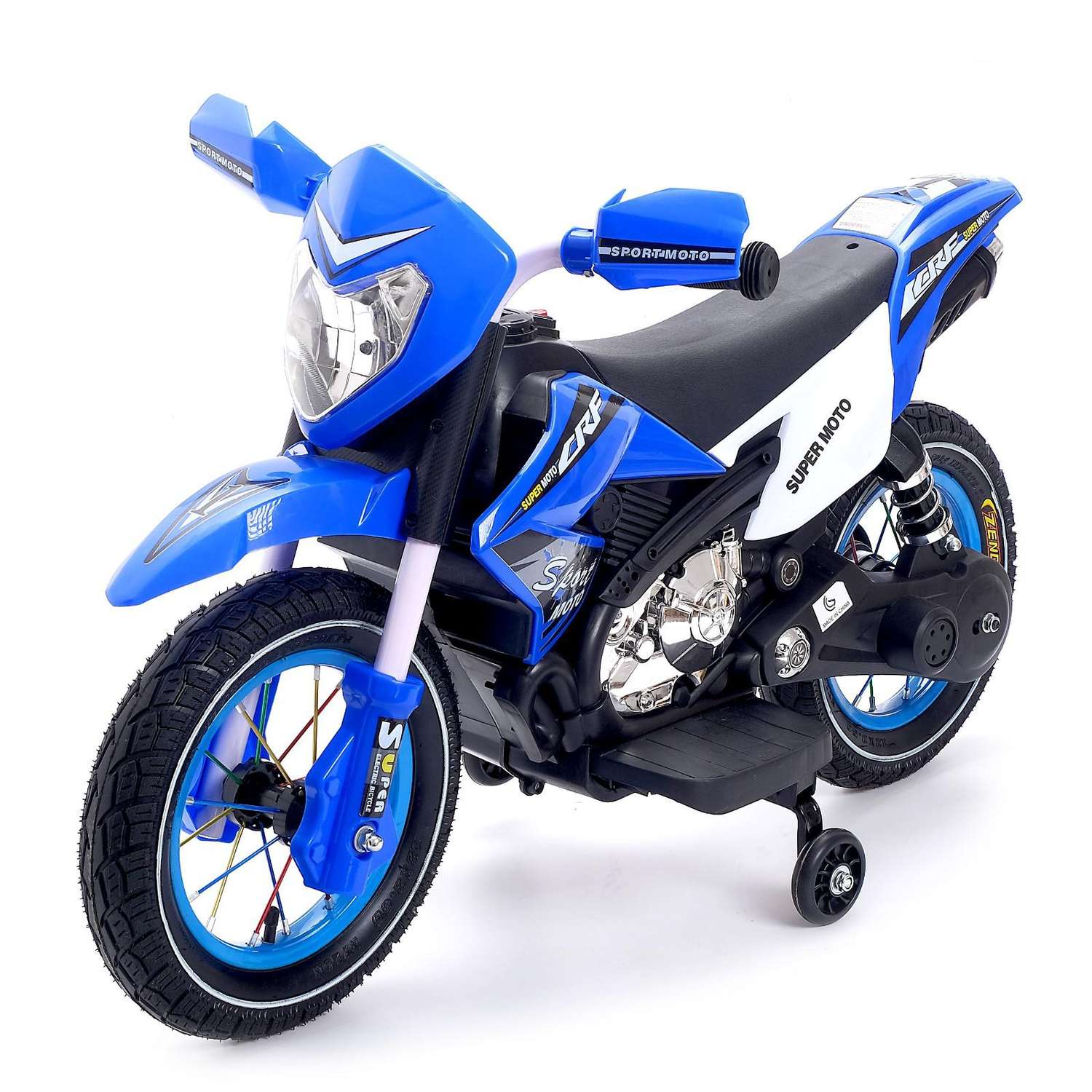Электромотоцикл Sima-Land Кросс цвет синий - фото 1