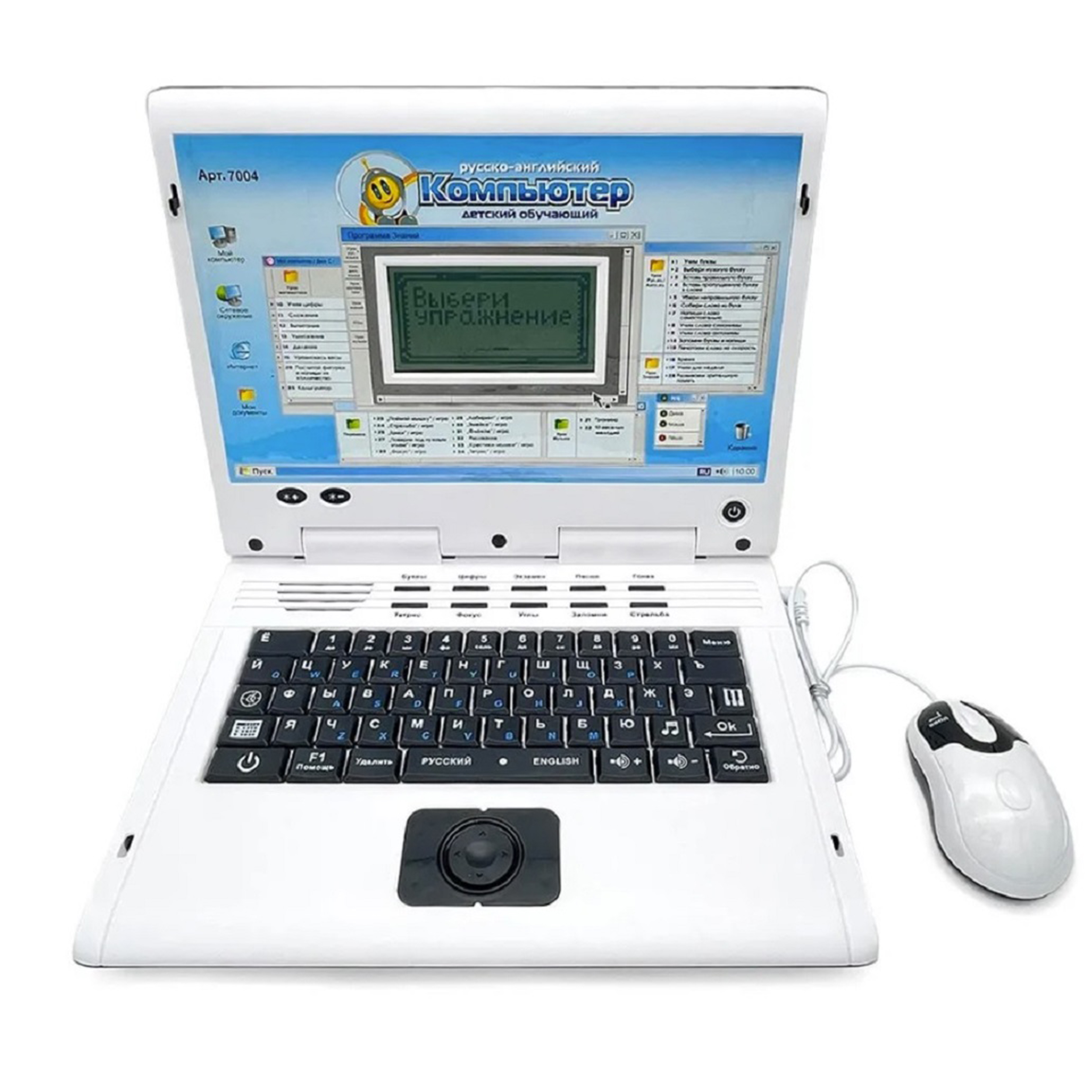 Детский ноутбук ТОТОША компьютер обучающий развивающий для детей - фото 7