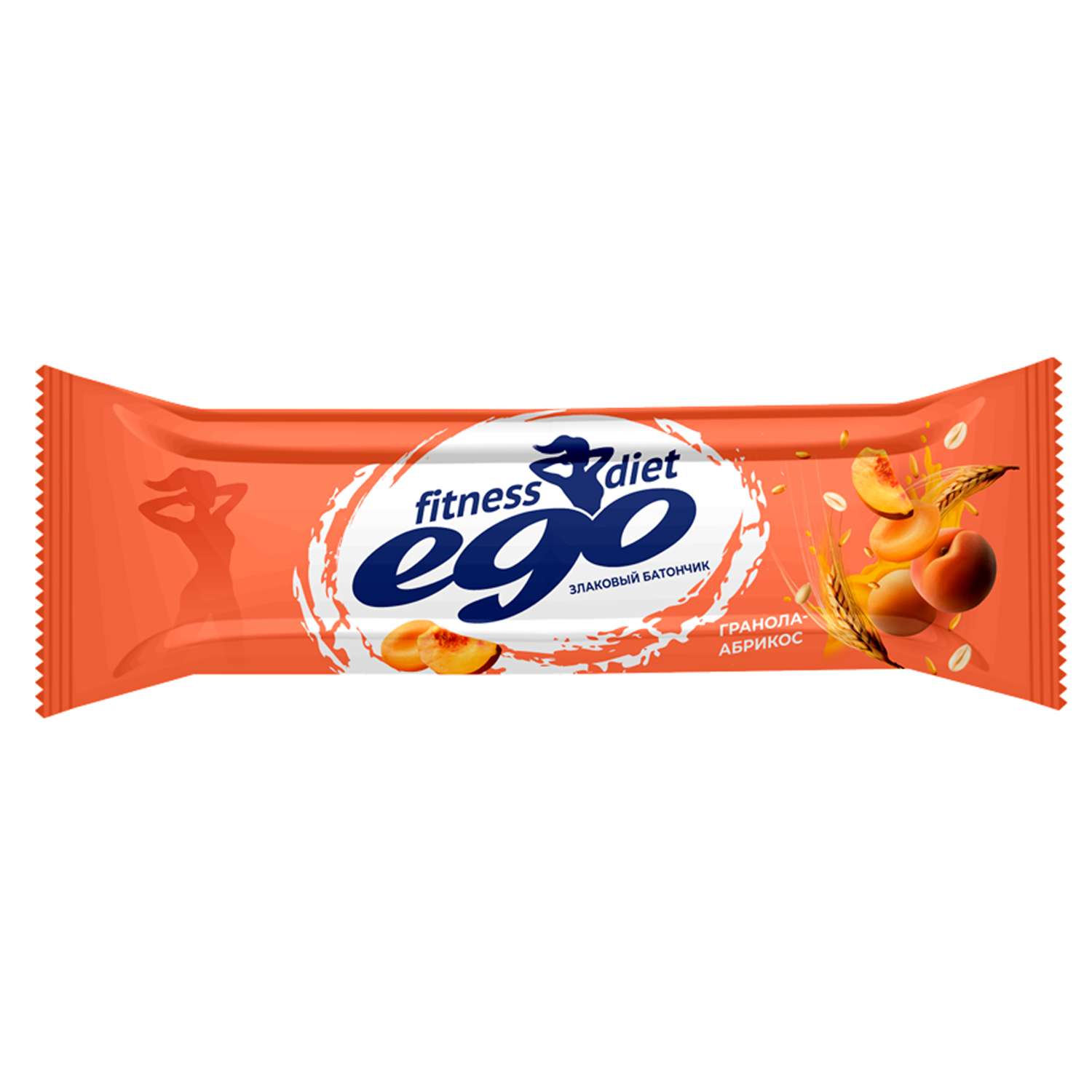 Батончик злаковый Ego fitness гранола-абрикос с витаминами и железом 27г - фото 1