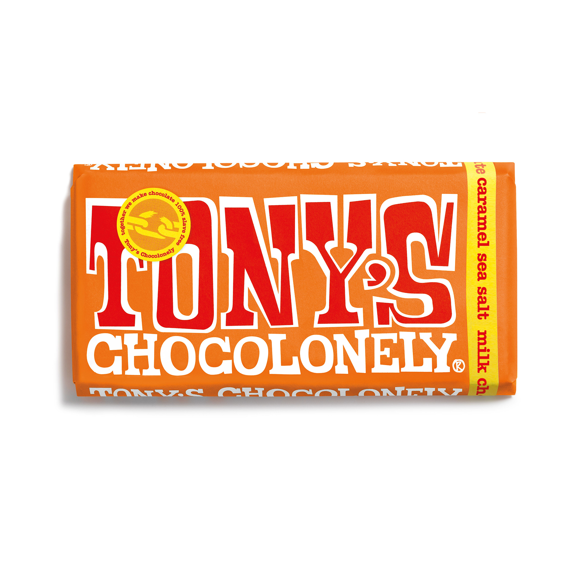 Шоколад Tony's Chocolonely Бельгийский молочный с кусочками карамели и морской солью 180 гр - фото 2