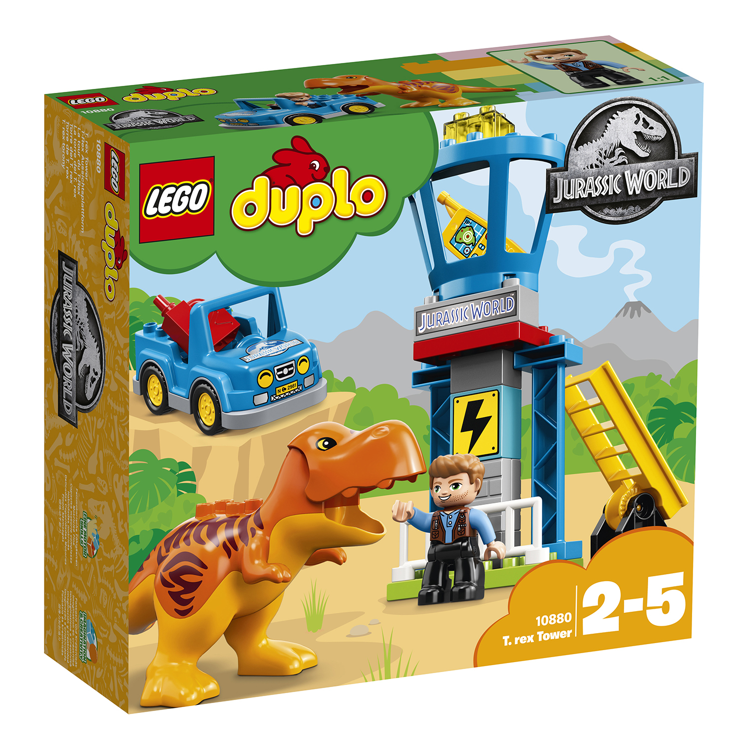 Конструктор LEGO DUPLO Jurassic World Башня Ти-Рекса 10880 купить по цене  2199 ₽ в интернет-магазине Детский мир