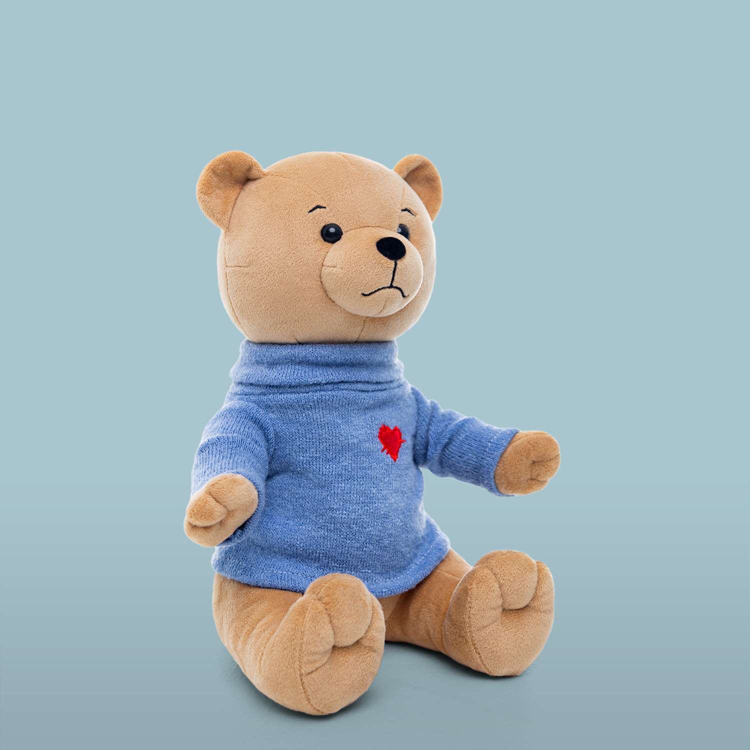 Мягкая игрушка Мягкие игрушки БелайТойс Медведь Эдди в свитере кофейный - фото 3