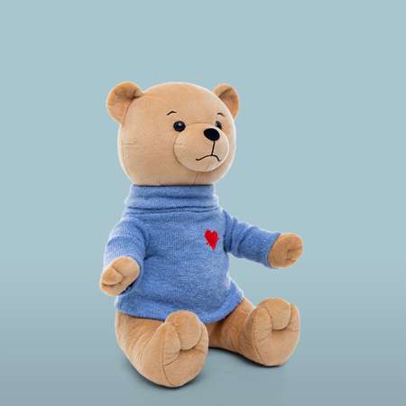 Мягкая игрушка Мягкие игрушки БелайТойс Медведь Эдди в свитере кофейный