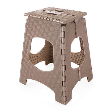 Табурет elfplast стул складной серо-коричневый 44.5 см