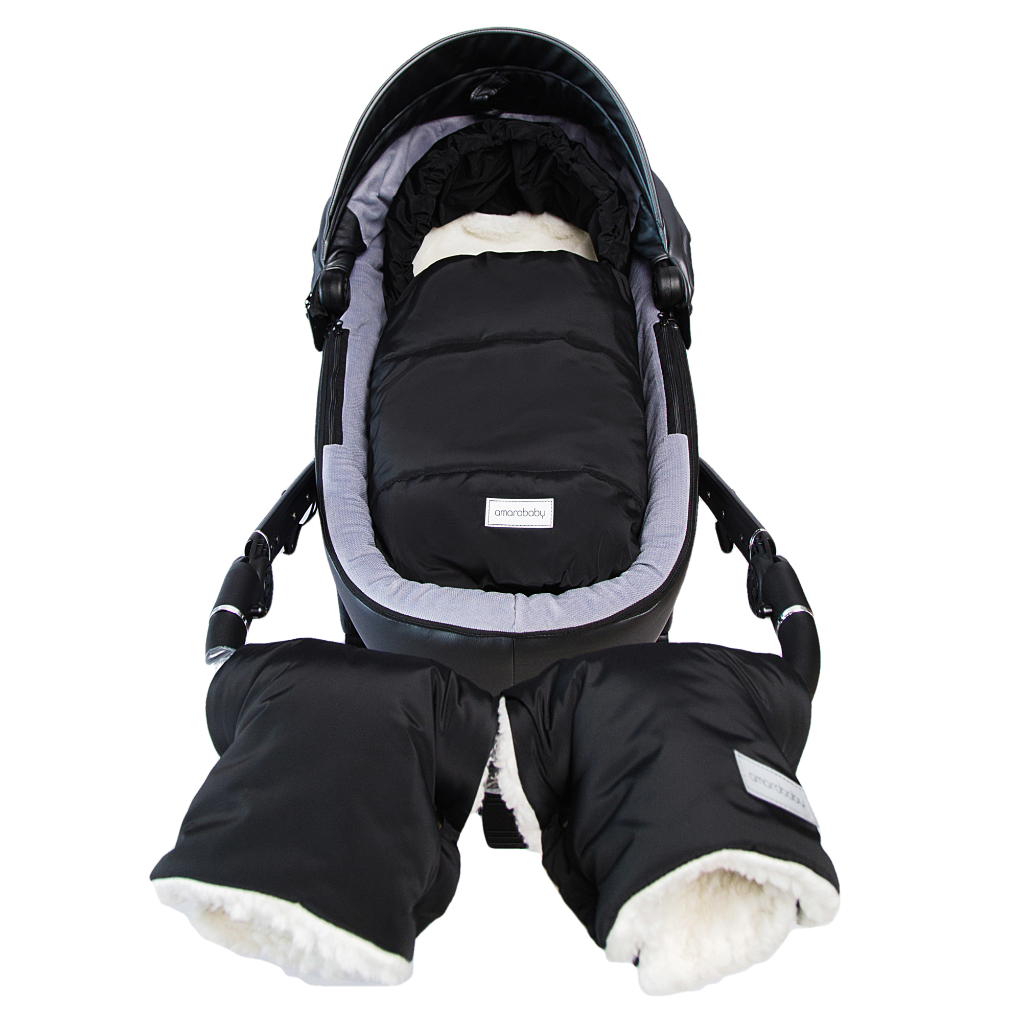 Конверт Amarobaby Snowy Travel Черный AMARO-6102-STC - фото 5