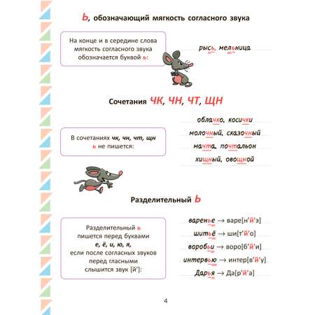 Книга ИД Литера Все изучаемые орфограммы и пунктограммы русского языка с 1 по 4 классы