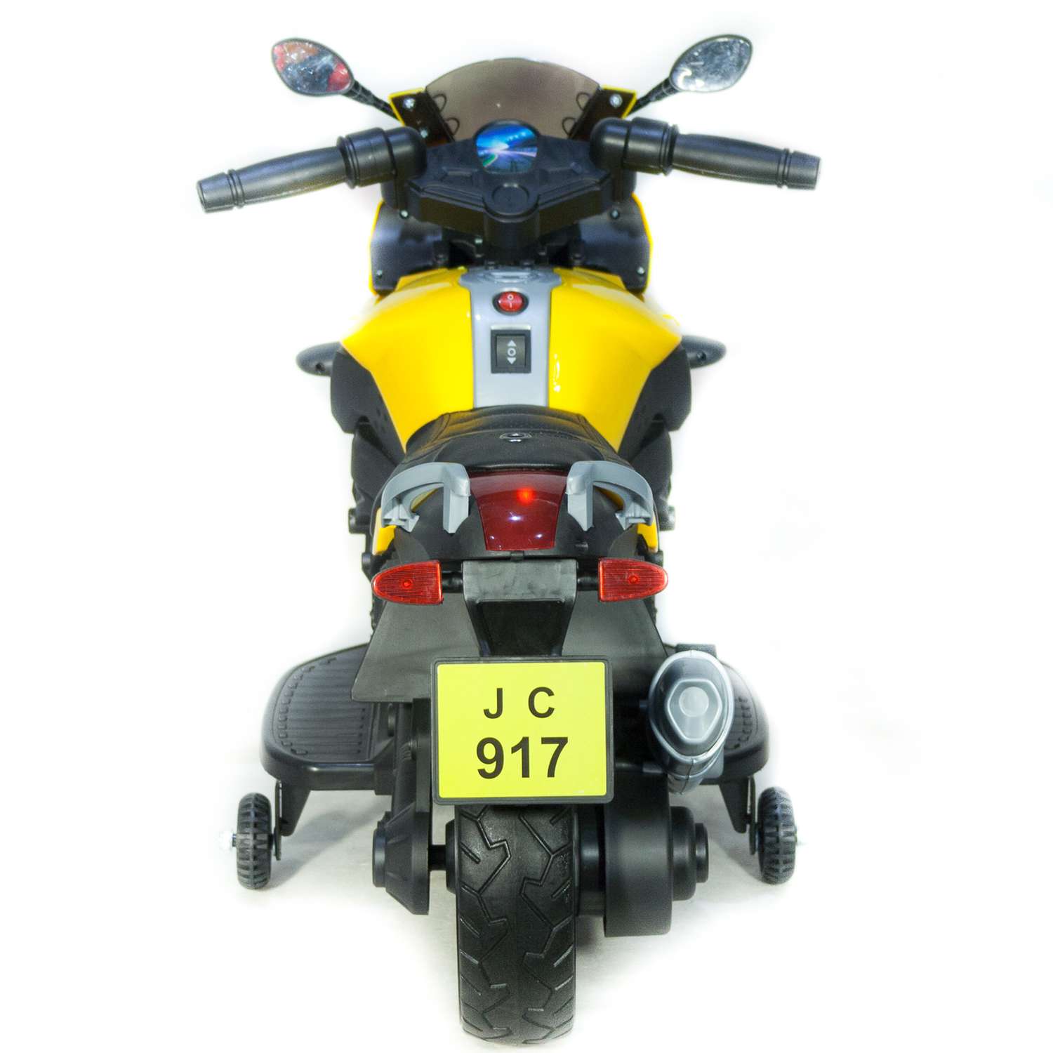 Электромобиль TOYLAND Мотоцикл Minimoto JC917 жёлтый - фото 5