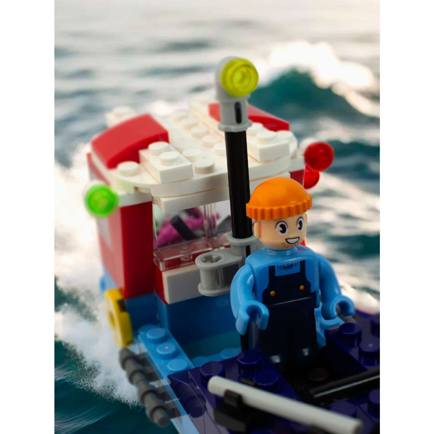 Конструктор kids bricks лодка 118 деталей - фото 7