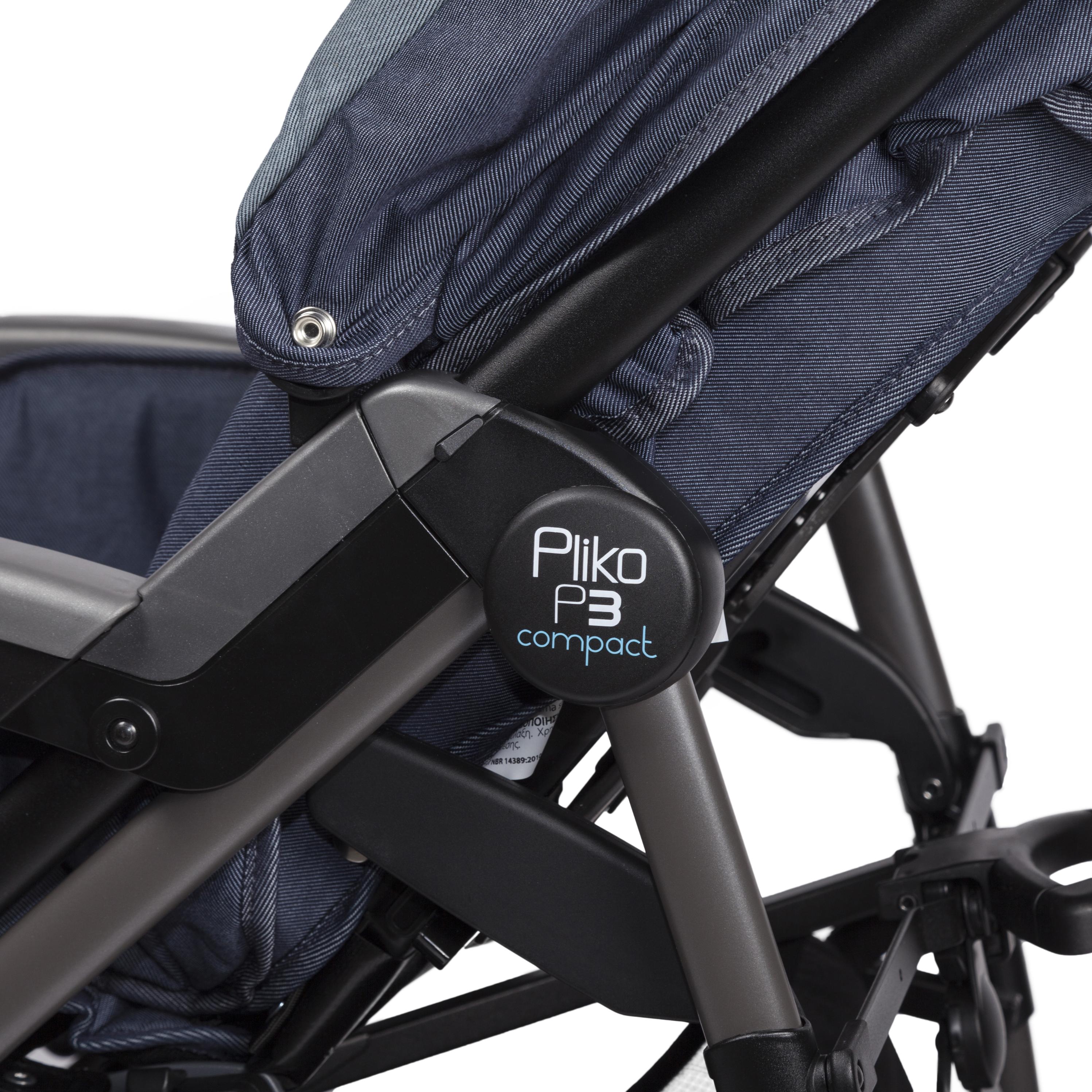 Прогулочная коляска Peg-Perego Pliko P3 Compact Classico Blue Denim - фото 7