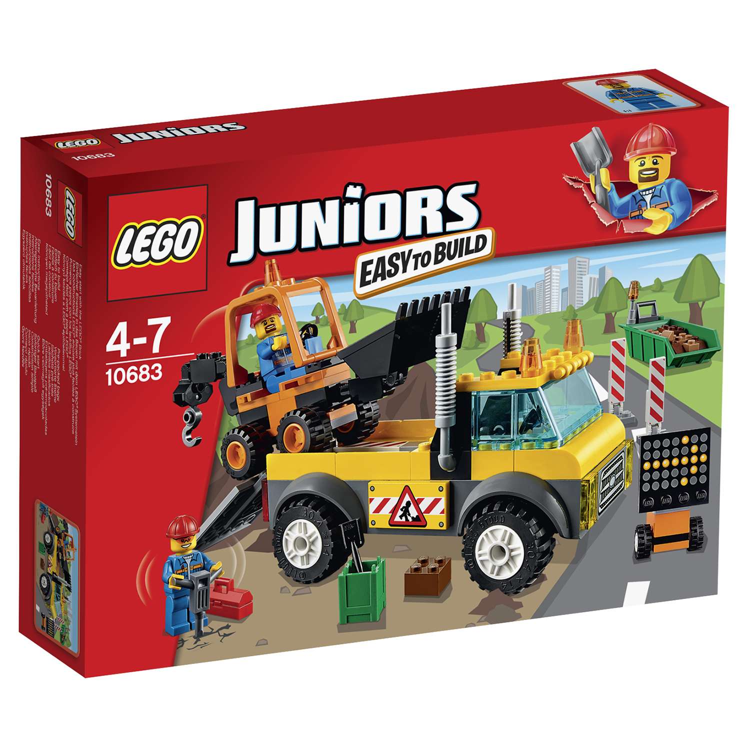 Lego juniors store road repair truck