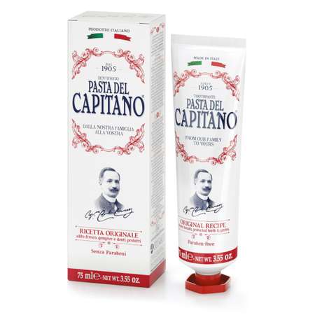 Зубная паста Pasta del Capitano 1905 Оригинальный рецепт 75 мл