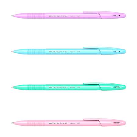 Ручка шариковая ErichKrause R-301 Pastel Stick 0.7 в ассортименте 55387