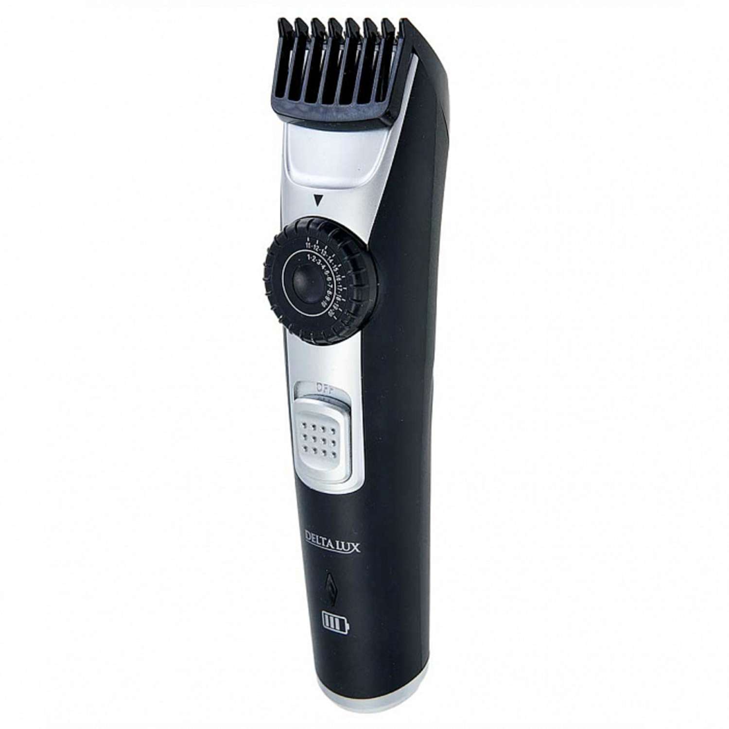 Машинка для стрижки волос Delta Lux DE-4208A для волос и бороды регулировка 2 в 1 черный - фото 1
