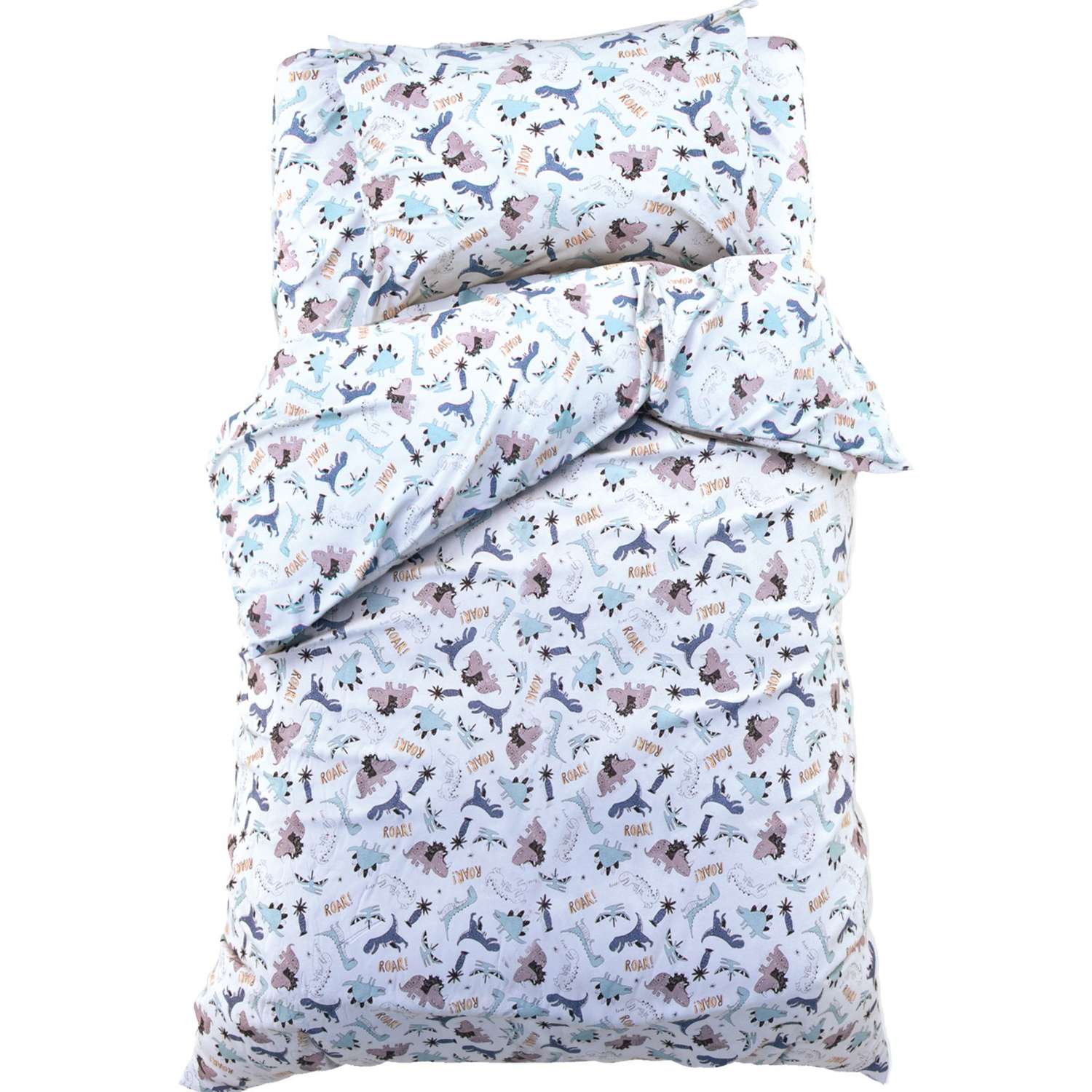 Комплект постельного белья Этель Дино полутороспальный 3 предмета - фото 1