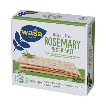 Хлебцы Wasa пшеничные розмарин-морская соль 190г