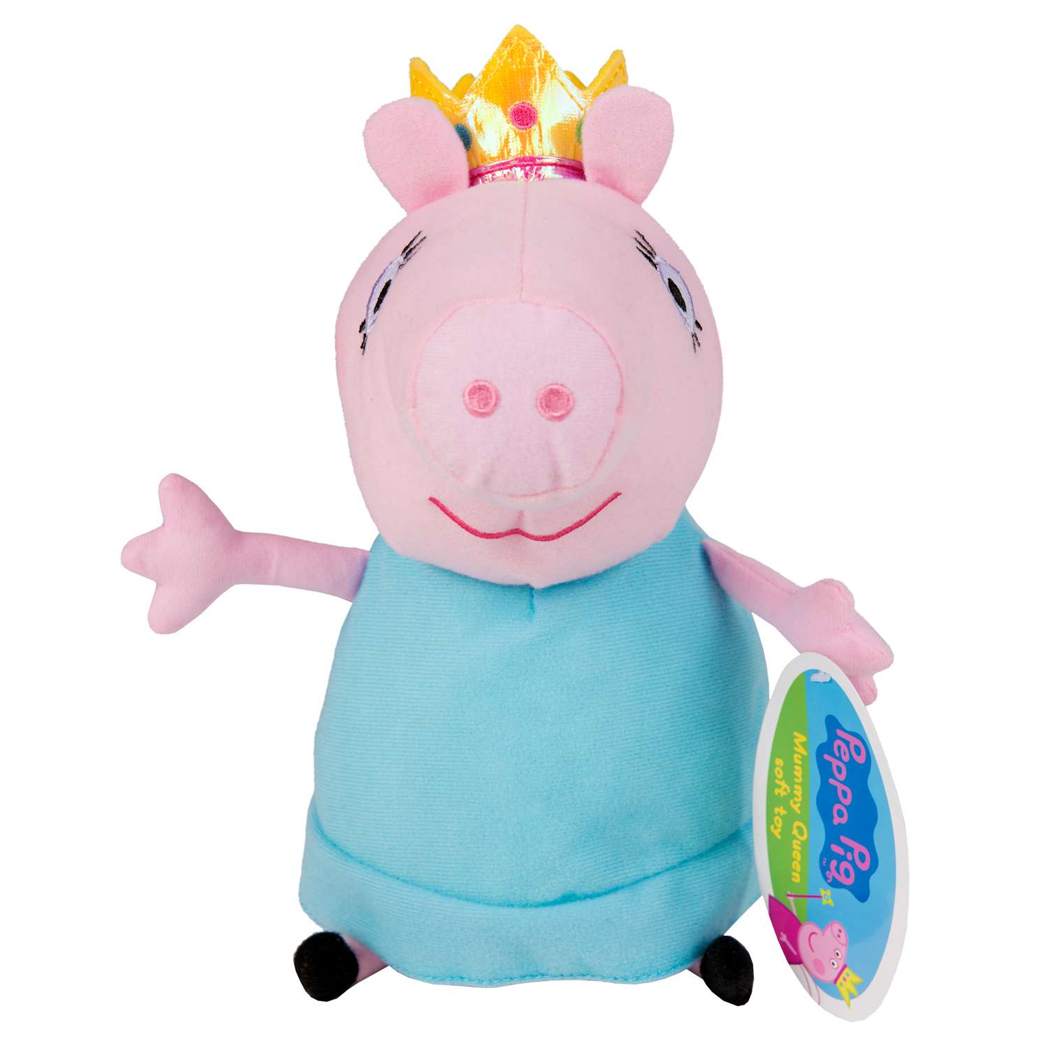 Мягкая игрушка Свинка Пеппа Мама Свинка королева 30см - фото 1