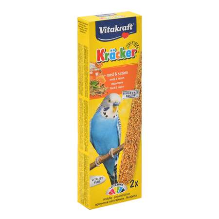 Лакомство для волнистых попугаев Vitakraft Крекеры медовые 2шт 10606