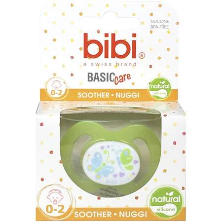 Пустышка Bibi Natural силикон 0-2 мес BasicCare New Born