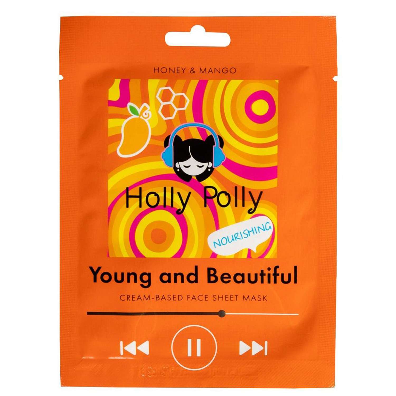 Маска Holly Polly с Медом и Манго Young and Beautiful 22г - фото 1