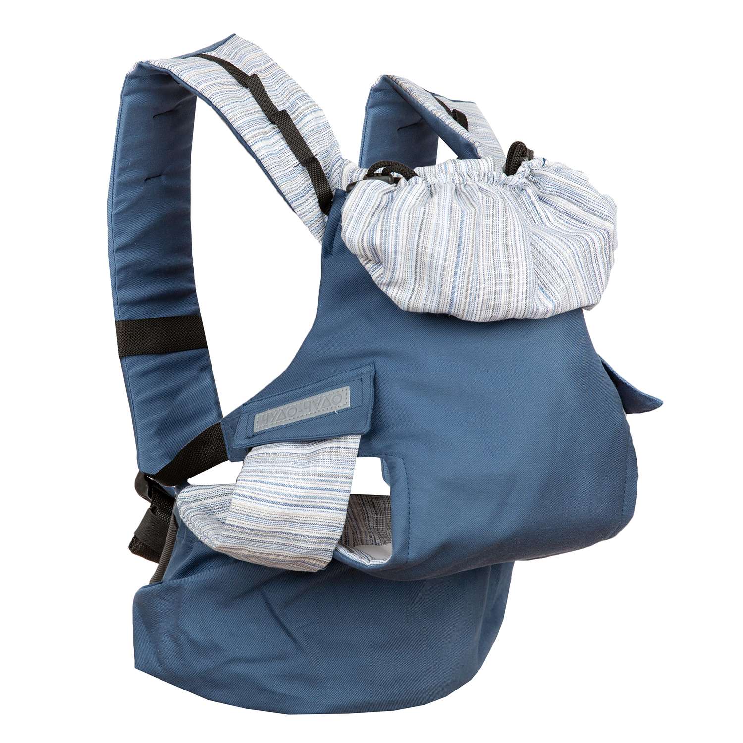 Слинг-рюкзак Чудо-чадо переноска для детей Бебимобиль Позитив синий - фото 1