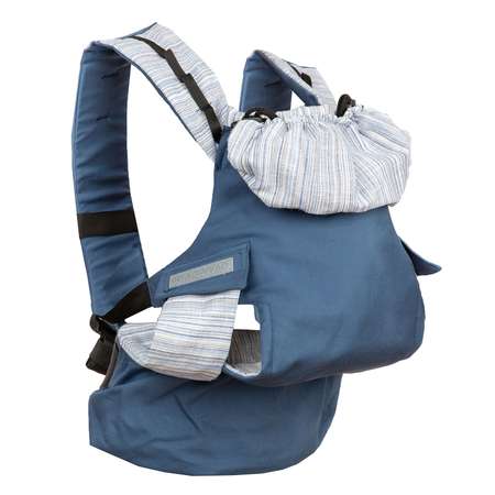 Слинг-рюкзак Чудо-чадо переноска для детей Бебимобиль Позитив синий