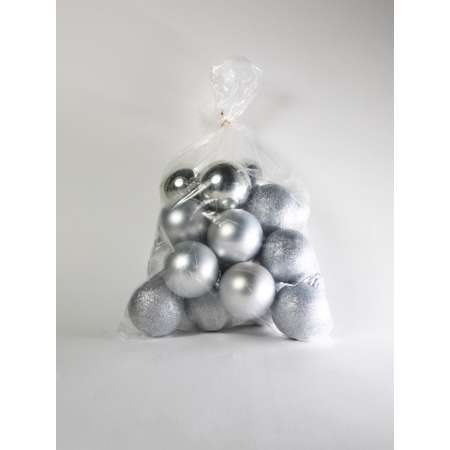 Набор елочных шаров Kaemingk LH020616 серебро 6 см 20 шт