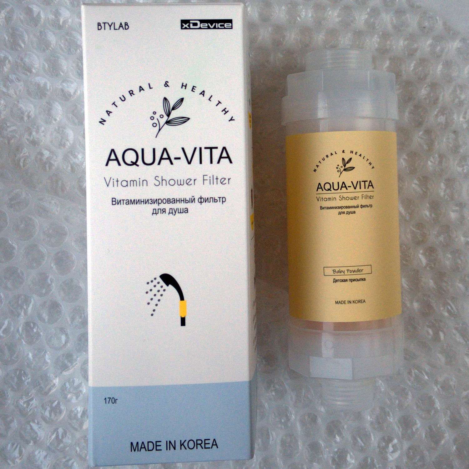 Фильтр для душа Aqua-Vita витаминный и ароматизированный Детская присыпка - фото 4
