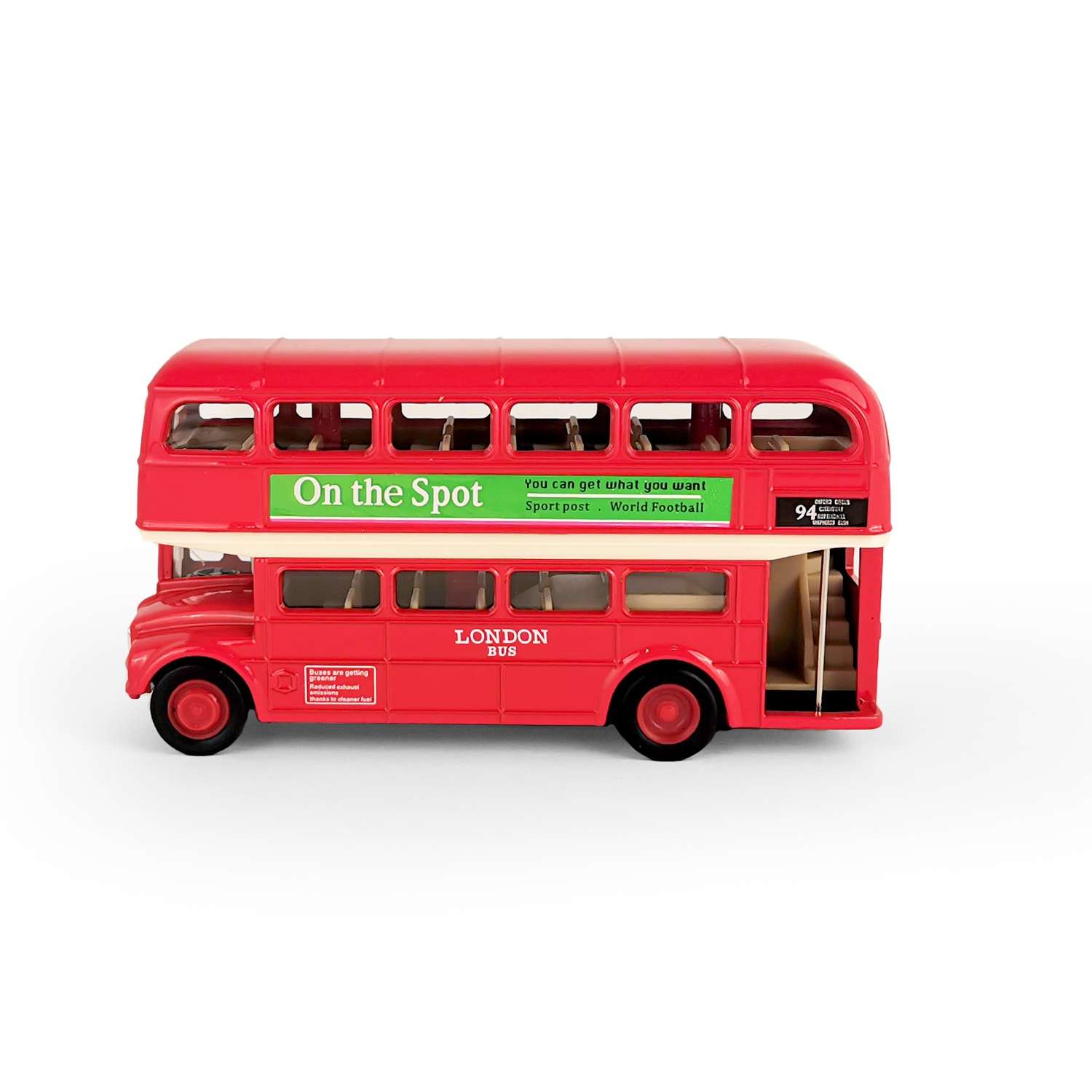 Машинка WELLY Лондонский автобус красный 99930H-W - фото 3