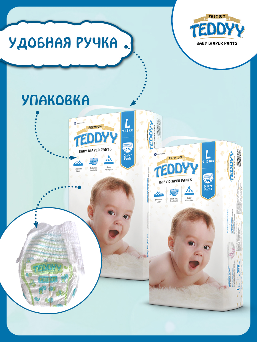 Подгузники Teddy Baby Premium - фото 2