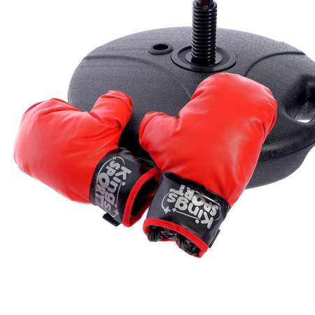 Набор Sima-Land для бокса «Нокдаун» напольная груша перчатки 81-120 см