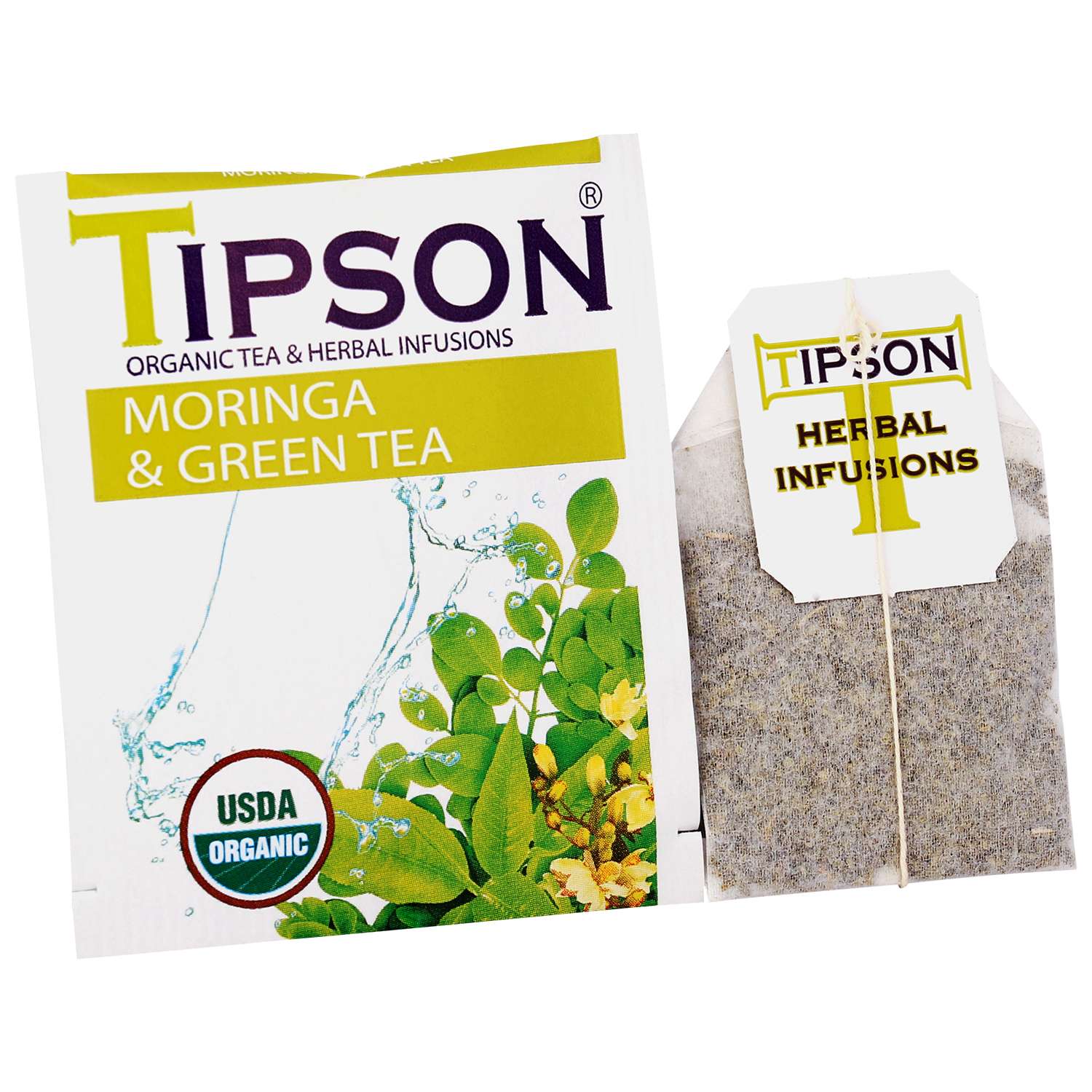 Чай Tipson Моринга с Зеленым чаем 25 саше - фото 2