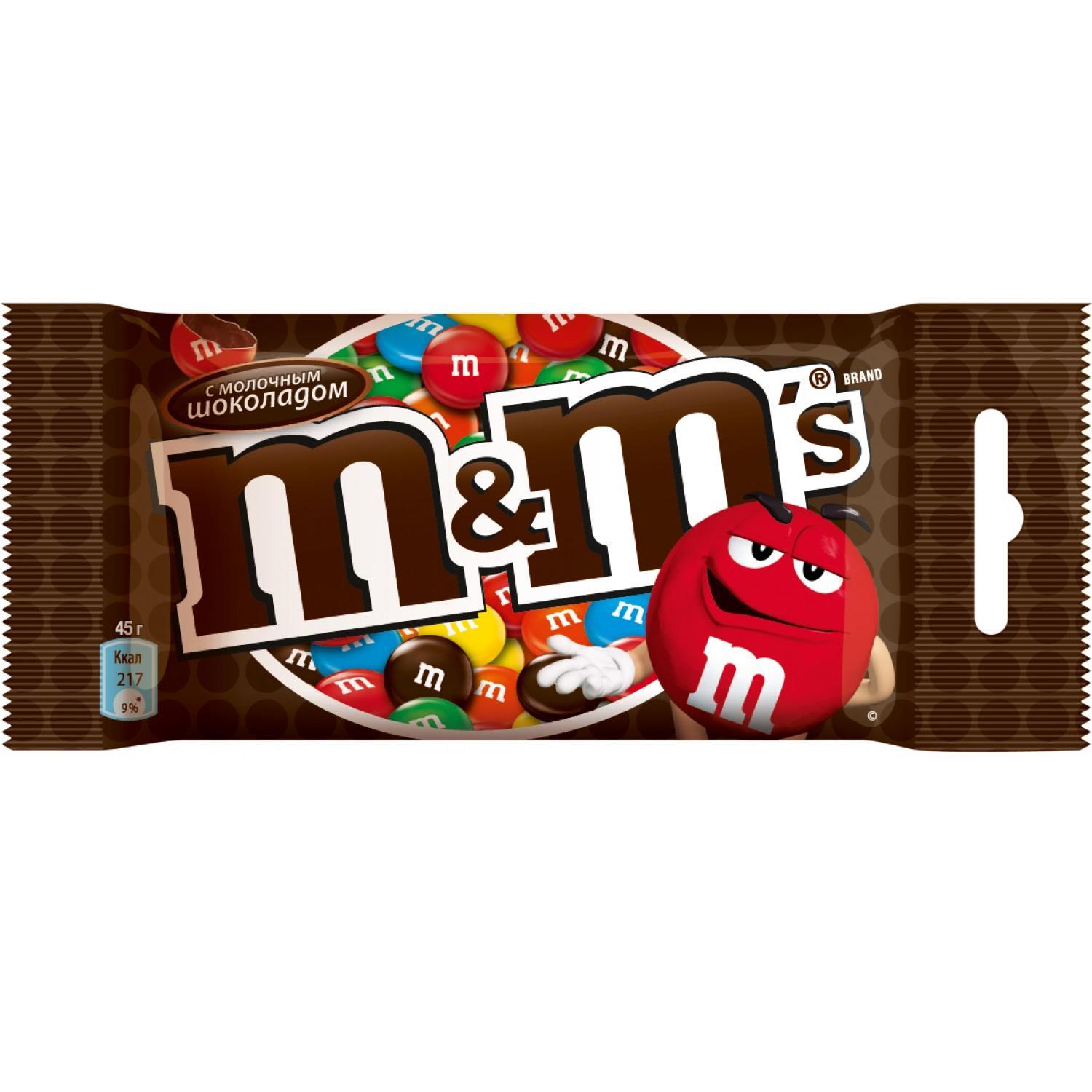 Драже M&MS шоколад 45 г купить по цене 70 ₽ в интернет-магазине Детский мир