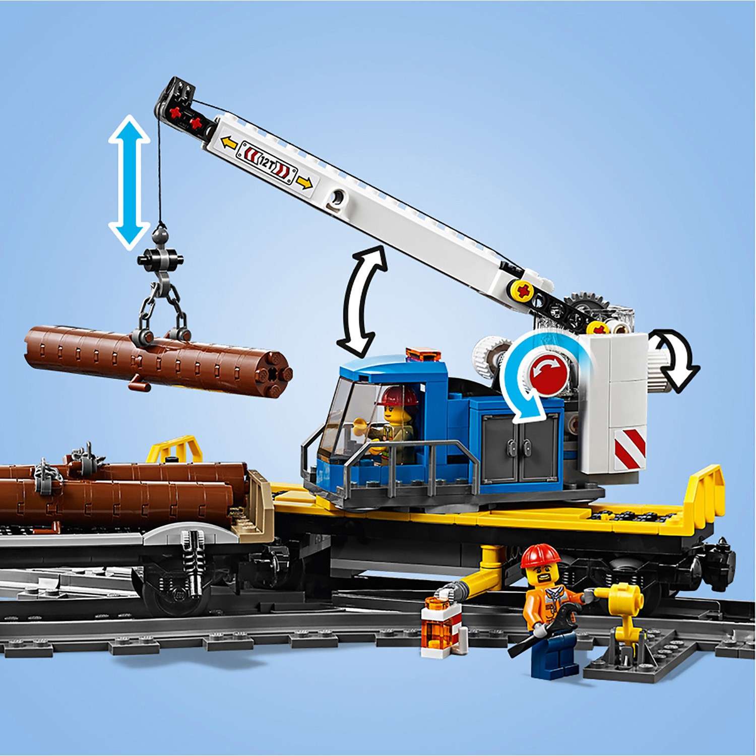 Конструктор LEGO City Trains Товарный поезд 60198 - фото 5