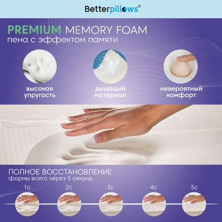 Подушка ортопедическая с гелем Betterpillows Extra cool