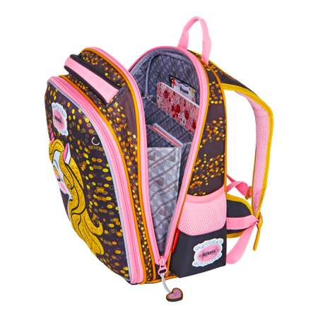 Рюкзак школьный ACROSS с наполнением: мешочек для обуви каркасный пенал и брелок
