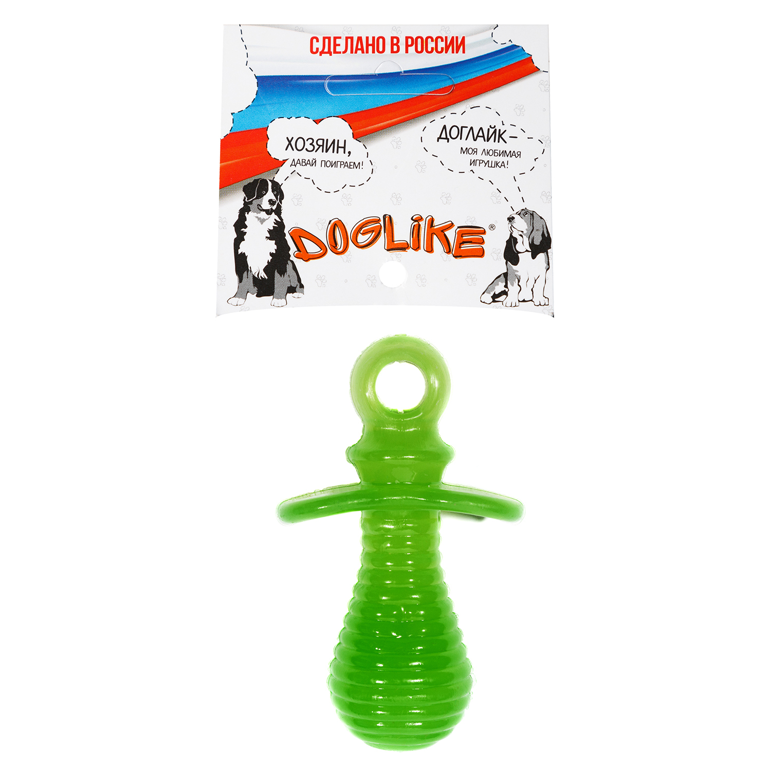 Игрушка для собак Doglike Соска Зеленый - фото 2