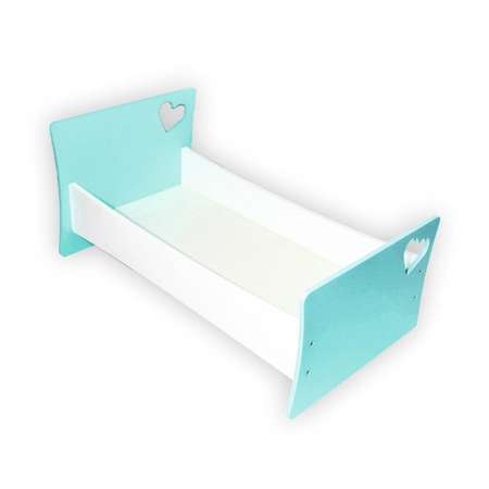 Мебель для кукол ViromToys Кроватка голубая