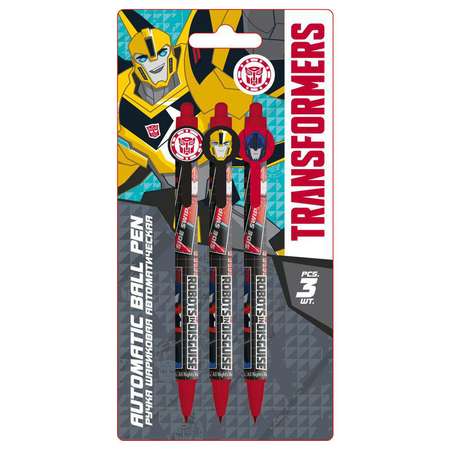 Ручки шариковые Kinderline Transformers 3 шт