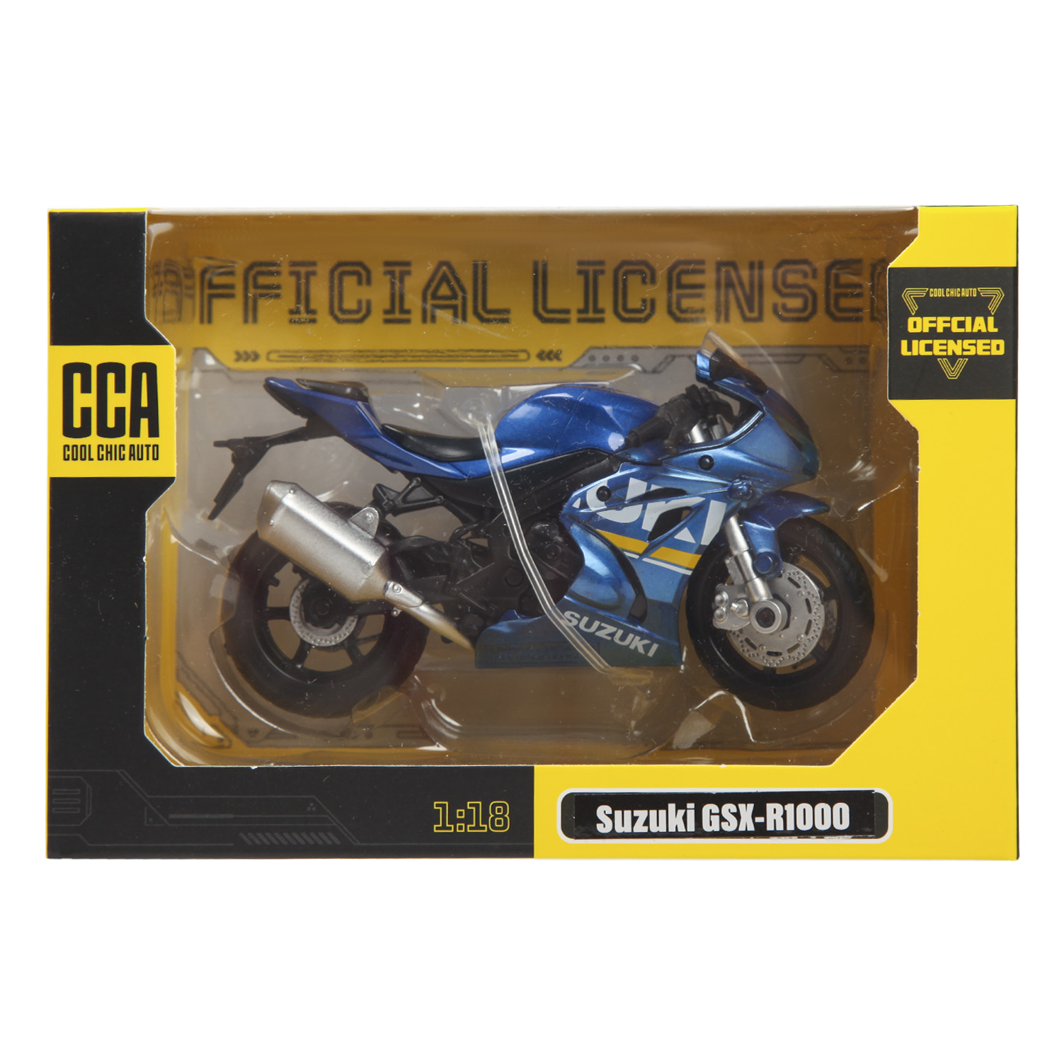 Мотоцикл MSZ 1:18 Suzuki GSX-R1000 Голубой 67703 67703 - фото 2