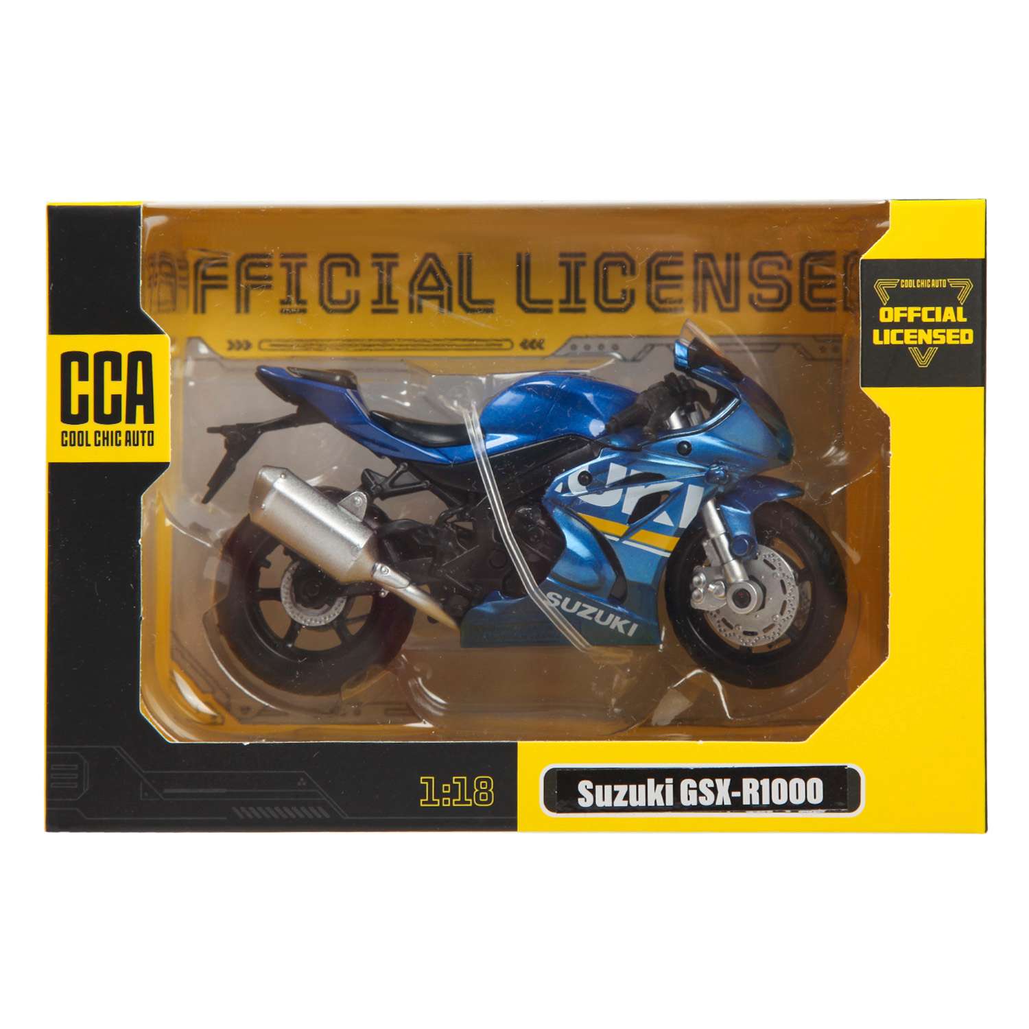 Мотоцикл MSZ 1:18 Suzuki GSX-R1000 Голубой 67703 67703 - фото 2